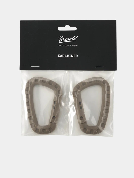 Brandit Carabiner 2-Pack In Beige 2 Brandit Carabiner 2-Pack In Beige – Bild 2