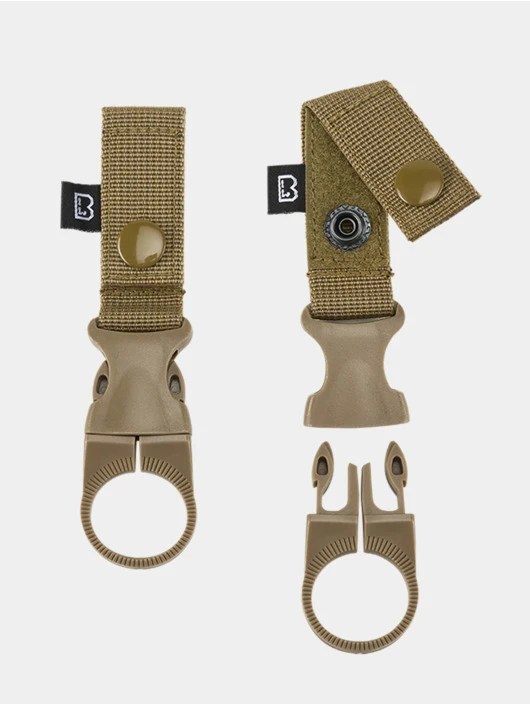 Brandit Belt And Molle Loop Bottle Holder 2-Pack In Beige 1 Brandit Belt And Molle Loop Bottle Holder 2-Pack In Beige
