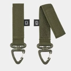Brandit Belt And Molle Loop Carabiner 2-Pack In Olive