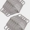 Build Your Brand Herren Kids Face Mask 10-Pack In Grau