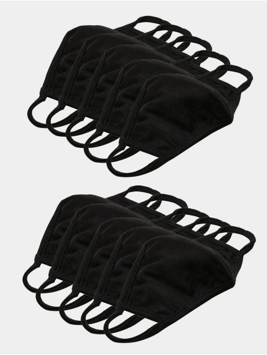 Build Your Brand Herren Kids Face Mask 10-Pack In Schwarz 1 Build Your Brand Herren Kids Face Mask 10-Pack In Schwarz