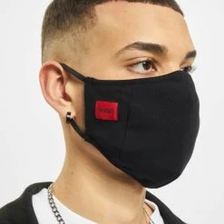 Hugo 3-Pack Face Mask In Schwarz