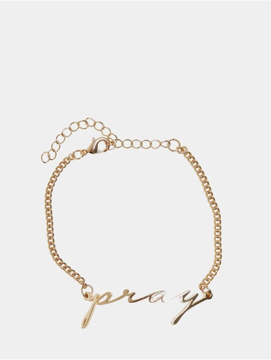 Mister Tee Pray Bracelet In Goldfarben 1 Mister Tee Pray Bracelet In Goldfarben