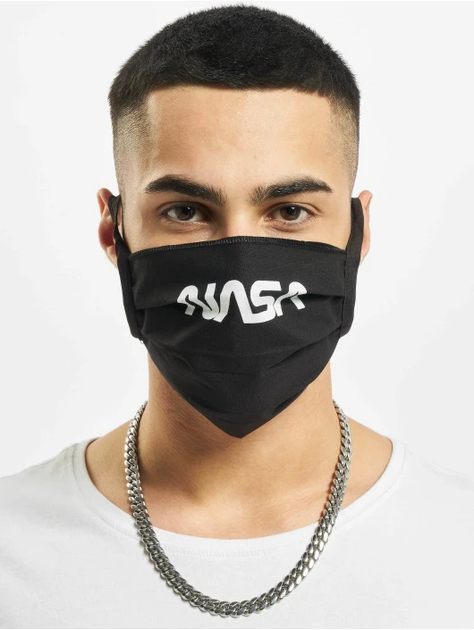 Mister Tee Herren Nasa Face Mask In Schwarz 2 Mister Tee Herren Nasa Face Mask In Schwarz – Bild 2