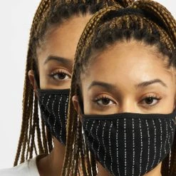 Mister Tee Fuck You Face Mask 2-Pack In Schwarz