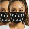 Mister Tee Skull Face Mask 2-Pack In Schwarz