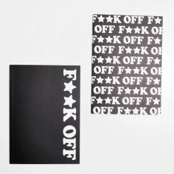 Mister Tee Fuck Off Exercise Book 2-Pack In Schwarz