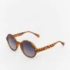 MSTRDS Sonnenbrille Retro Funk Polarized Mirror In Braun