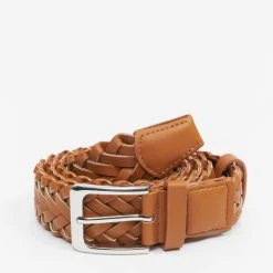 URBAN CLASSICS Gürtel Braided Synthetic Leather In Braun