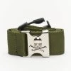 URBAN CLASSICS Gürtel Skull Buckle In Olive