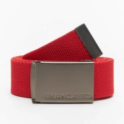 URBAN CLASSICS Gürtel Canvas In Rot