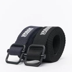URBAN CLASSICS Gürtel Industrial Canvas Belt In Schwarz