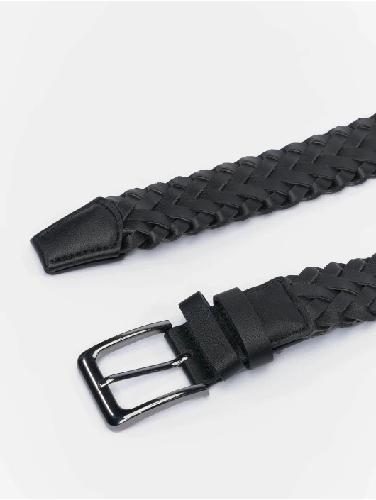 URBAN CLASSICS Gürtel Braided Synthetic Leather In Schwarz 1 URBAN CLASSICS Gürtel Braided Synthetic Leather In Schwarz