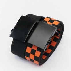 URBAN CLASSICS Gürtel Check And Solid Canvas 2-Pack In Schwarz