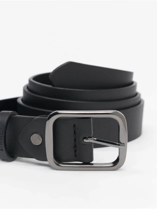 URBAN CLASSICS Gürtel Synthetic Leather Thorn Buckle Business In Schwarz 2 URBAN CLASSICS Gürtel Synthetic Leather Thorn Buckle Business In Schwarz – Bild 2