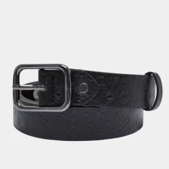 URBAN CLASSICS Gürtel Ostrich Synthetic Leather In Schwarz