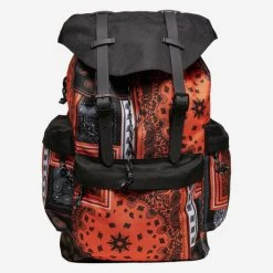 URBAN CLASSICS Rucksack Bandana Patchwork Print In Schwarz