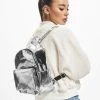 URBAN CLASSICS Rucksack Midi Metallic In Silberfarben