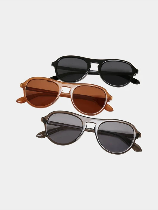 URBAN CLASSICS Sonnenbrille Kalimantan 3-Pack In Braun 1 URBAN CLASSICS Sonnenbrille Kalimantan 3-Pack In Braun