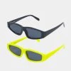 URBAN CLASSICS Sonnenbrille Lefkada 2-Pack In Gelb