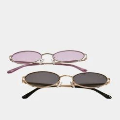 URBAN CLASSICS Sonnenbrille Palma 2-Pack In Goldfarben