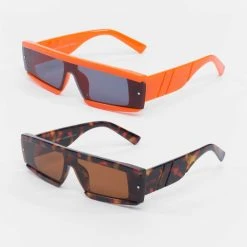 URBAN CLASSICS Sonnenbrille Alabama 2-Pack In Orange