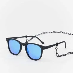 URBAN CLASSICS Sonnenbrille Sunglasses Arthur With Chain In Schwarz