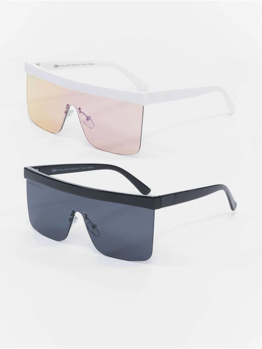 URBAN CLASSICS Sonnenbrille Rhodos 2-Pack In Schwarz 1 URBAN CLASSICS Sonnenbrille Rhodos 2-Pack In Schwarz