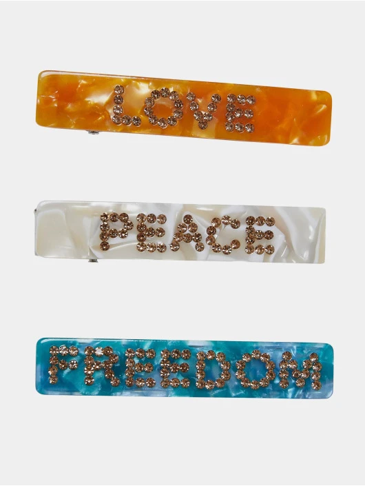 URBAN CLASSICS Herren Statement Hair Clips 3-Pack In Bunt 1 URBAN CLASSICS Herren Statement Hair Clips 3-Pack In Bunt