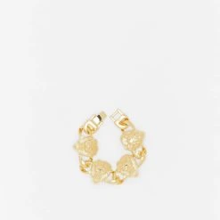 URBAN CLASSICS Herren Lion Bracelet In Goldfarben