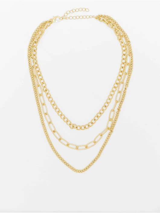 URBAN CLASSICS Herren Layering Chain Necklace In Goldfarben 1 URBAN CLASSICS Herren Layering Chain Necklace In Goldfarben