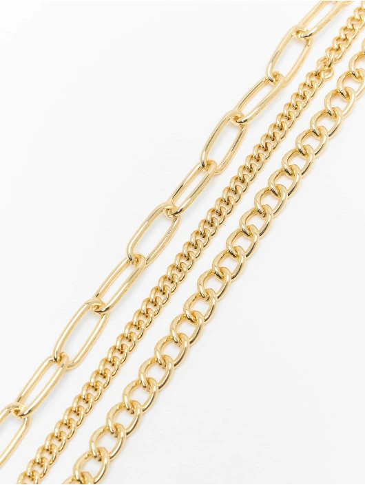URBAN CLASSICS Herren Layering Chain Necklace In Goldfarben 2 URBAN CLASSICS Herren Layering Chain Necklace In Goldfarben – Bild 2