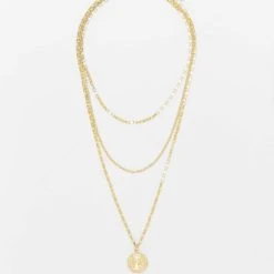 URBAN CLASSICS Herren Layering Amulet In Goldfarben