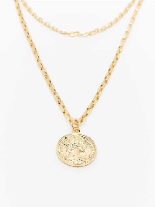 URBAN CLASSICS Herren Layering Amulet In Goldfarben 2 URBAN CLASSICS Herren Layering Amulet In Goldfarben – Bild 2