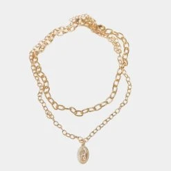 URBAN CLASSICS Madonna Layering In Goldfarben