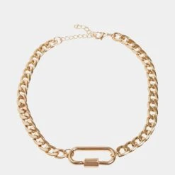 URBAN CLASSICS Fastener In Goldfarben