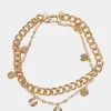 URBAN CLASSICS Charmy Anklet In Goldfarben
