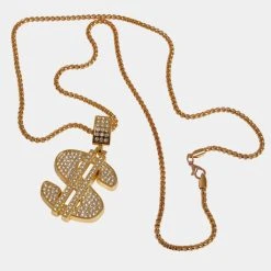 URBAN CLASSICS Dollar Necklace In Goldfarben
