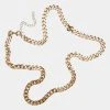 URBAN CLASSICS Long Basic Necklace In Goldfarben