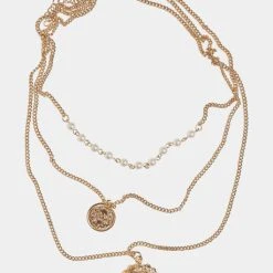 URBAN CLASSICS Lion Layering In Goldfarben