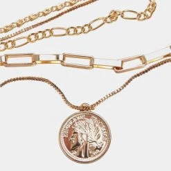 URBAN CLASSICS Coin Layering Necklace In Goldfarben 3 URBAN CLASSICS Coin Layering Necklace In Goldfarben -Urban Classics-Geschäft urban classics sonstige goldfarben 914612 1