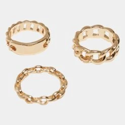 URBAN CLASSICS Chain Ring In Goldfarben