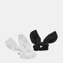 URBAN CLASSICS Scrunchies With XXL Bow 2-Pack In Schwarz