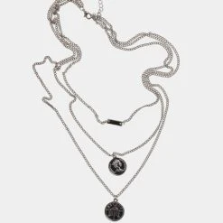 URBAN CLASSICS Amanda Layering In Silberfarben