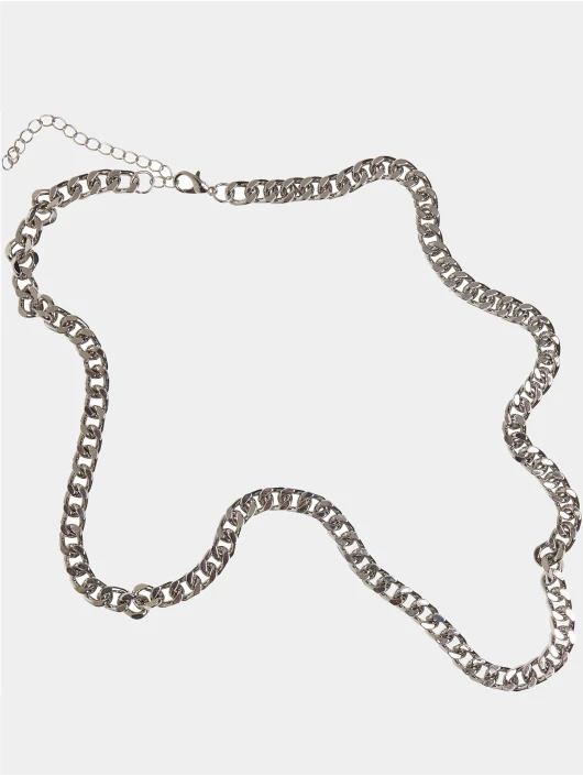 URBAN CLASSICS Long Basic Chain In Silberfarben 1 URBAN CLASSICS Long Basic Chain In Silberfarben