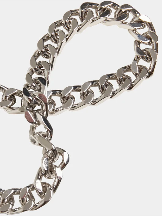URBAN CLASSICS Long Basic Chain In Silberfarben 2 URBAN CLASSICS Long Basic Chain In Silberfarben – Bild 2