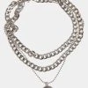 URBAN CLASSICS Short Layering Necklace In Silberfarben