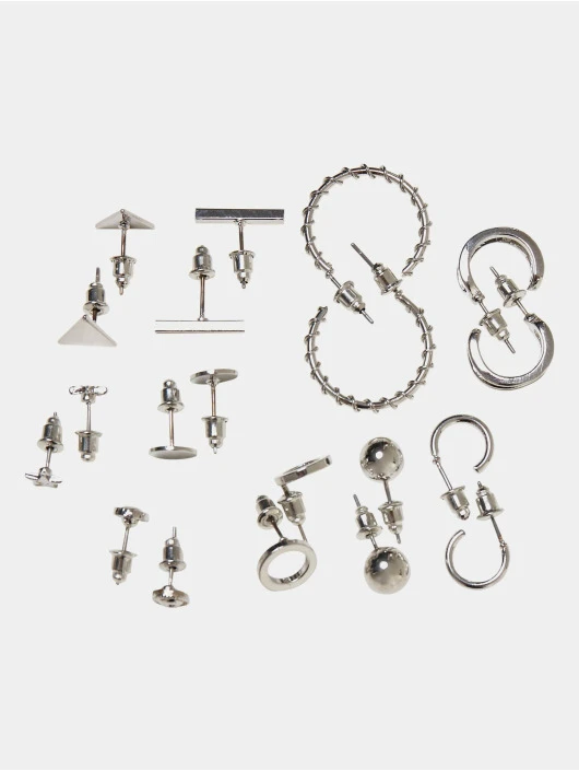 URBAN CLASSICS Stud Earrings In Silberfarben 1 URBAN CLASSICS Stud Earrings In Silberfarben
