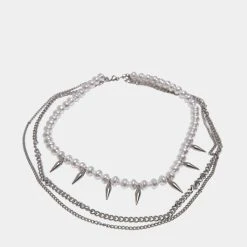 URBAN CLASSICS Meridian Pearl Layering In Silberfarben 3 URBAN CLASSICS Meridian Pearl Layering In Silberfarben -Urban Classics-Geschäft urban classics sonstige silberfarben 919148 1