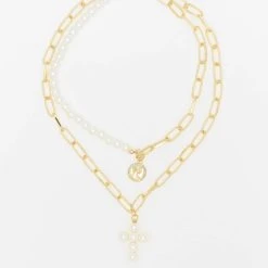 URBAN CLASSICS Herren Pearl Cross Layering In Weiß